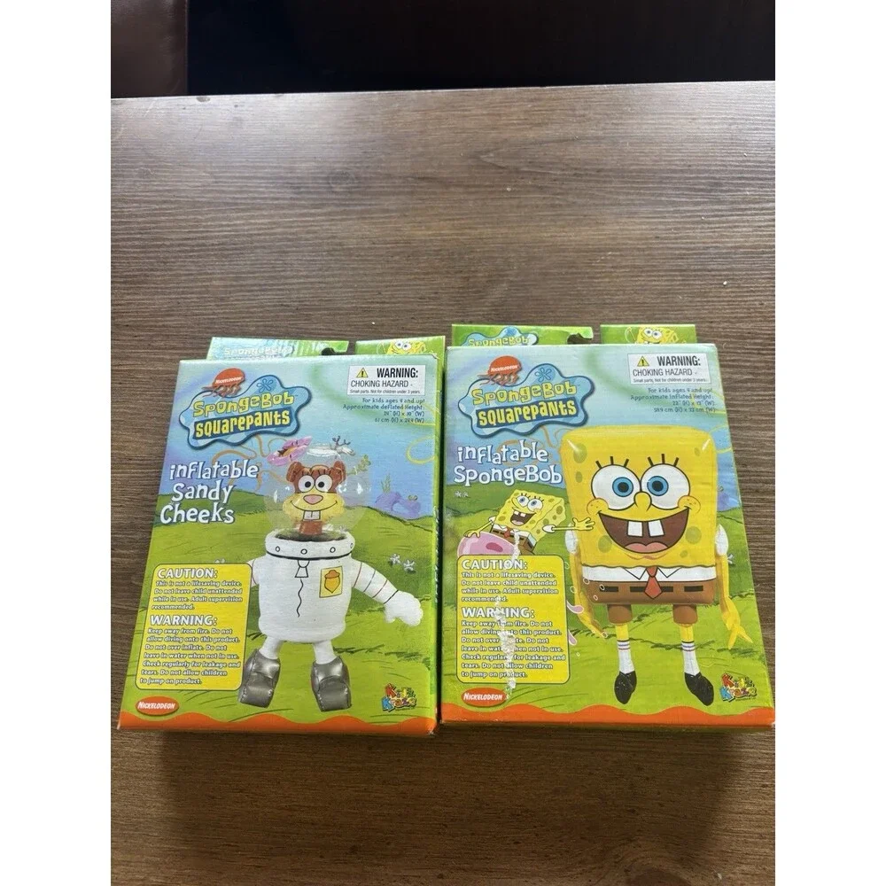 SpongeBob SquarePants Inflatable SpongeBob & Sandy Cheeks Kid Kraze NOS